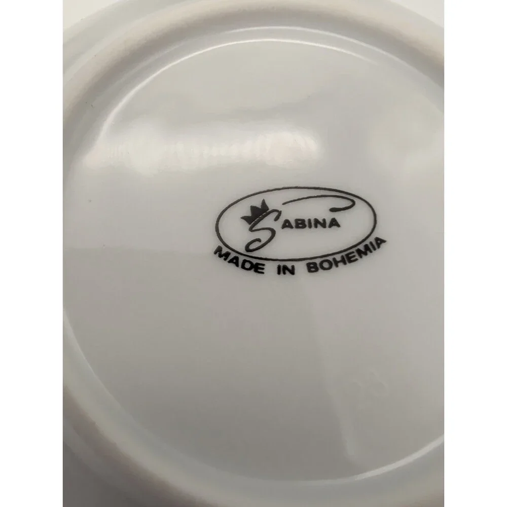12 Sabina China Berry Dessert Bowls White 5